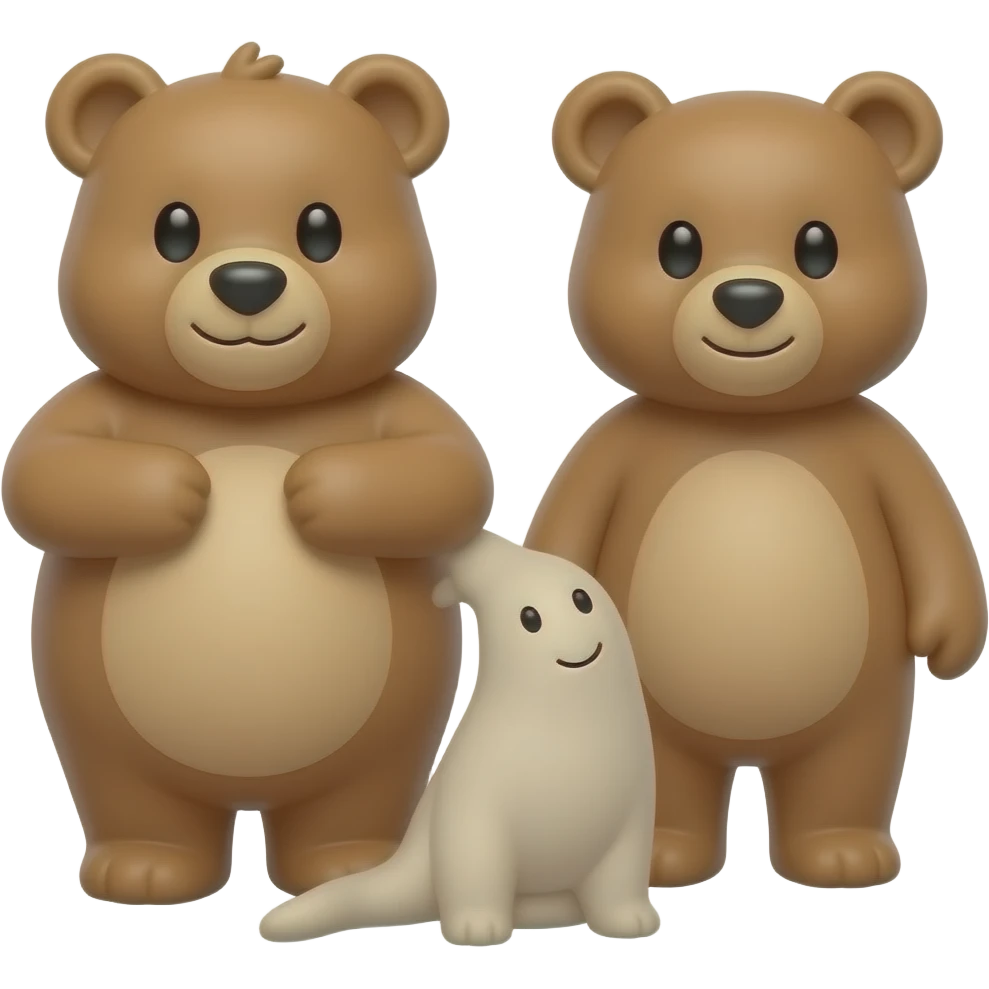 Bears with normal emojis emoji