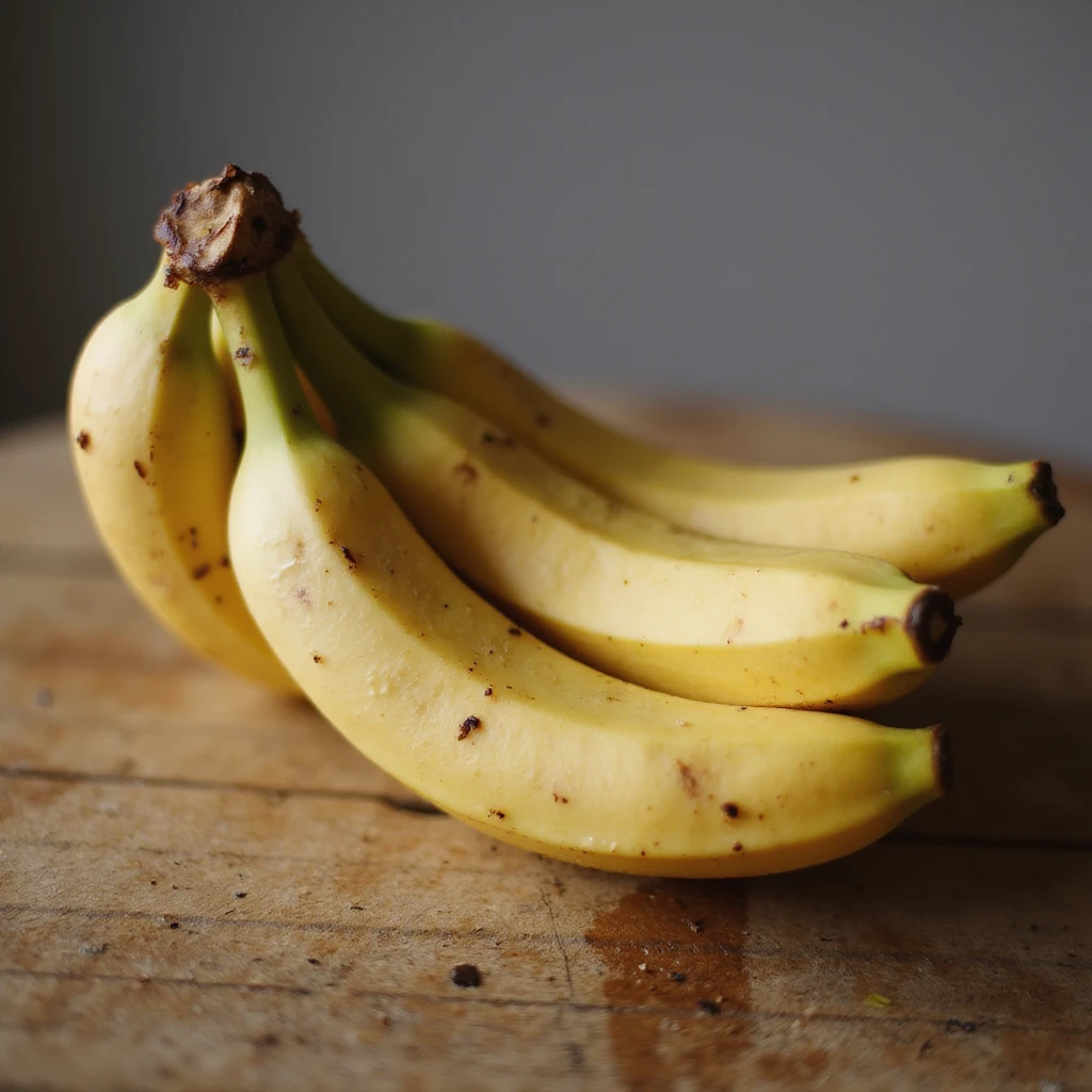 Banane sur une table  emoji