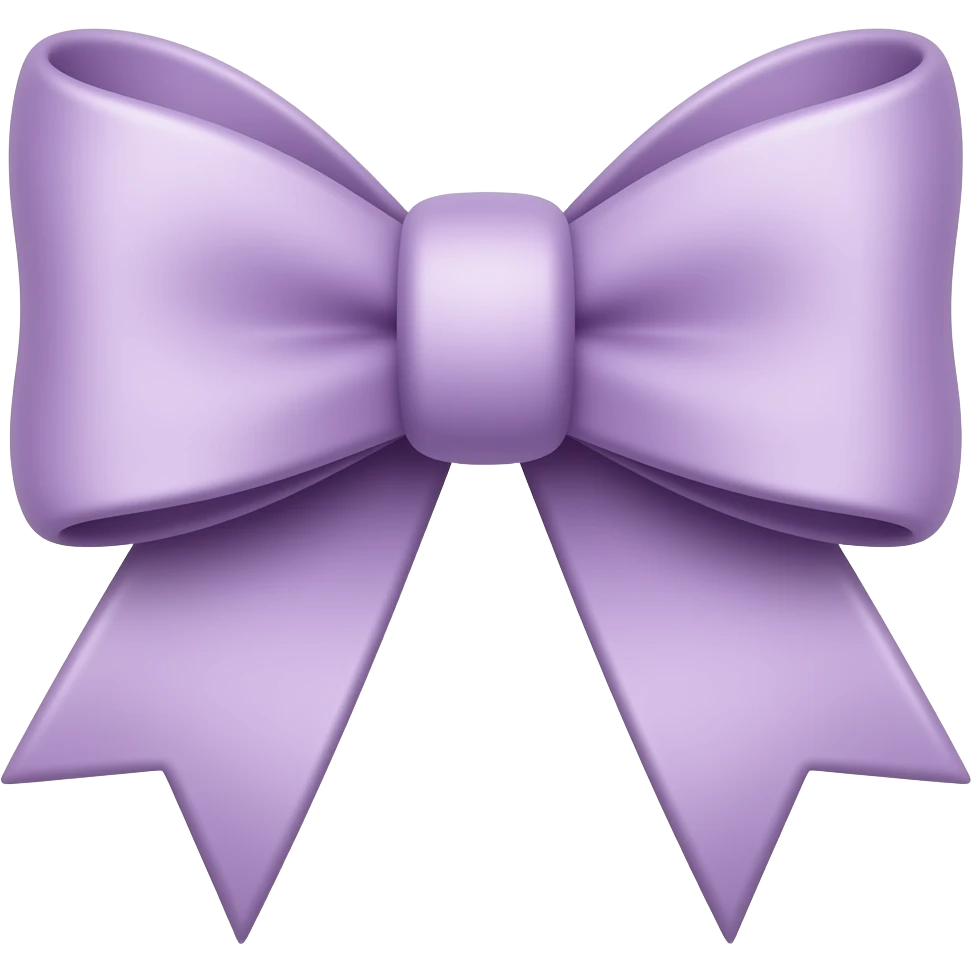 Light purple bow emoji