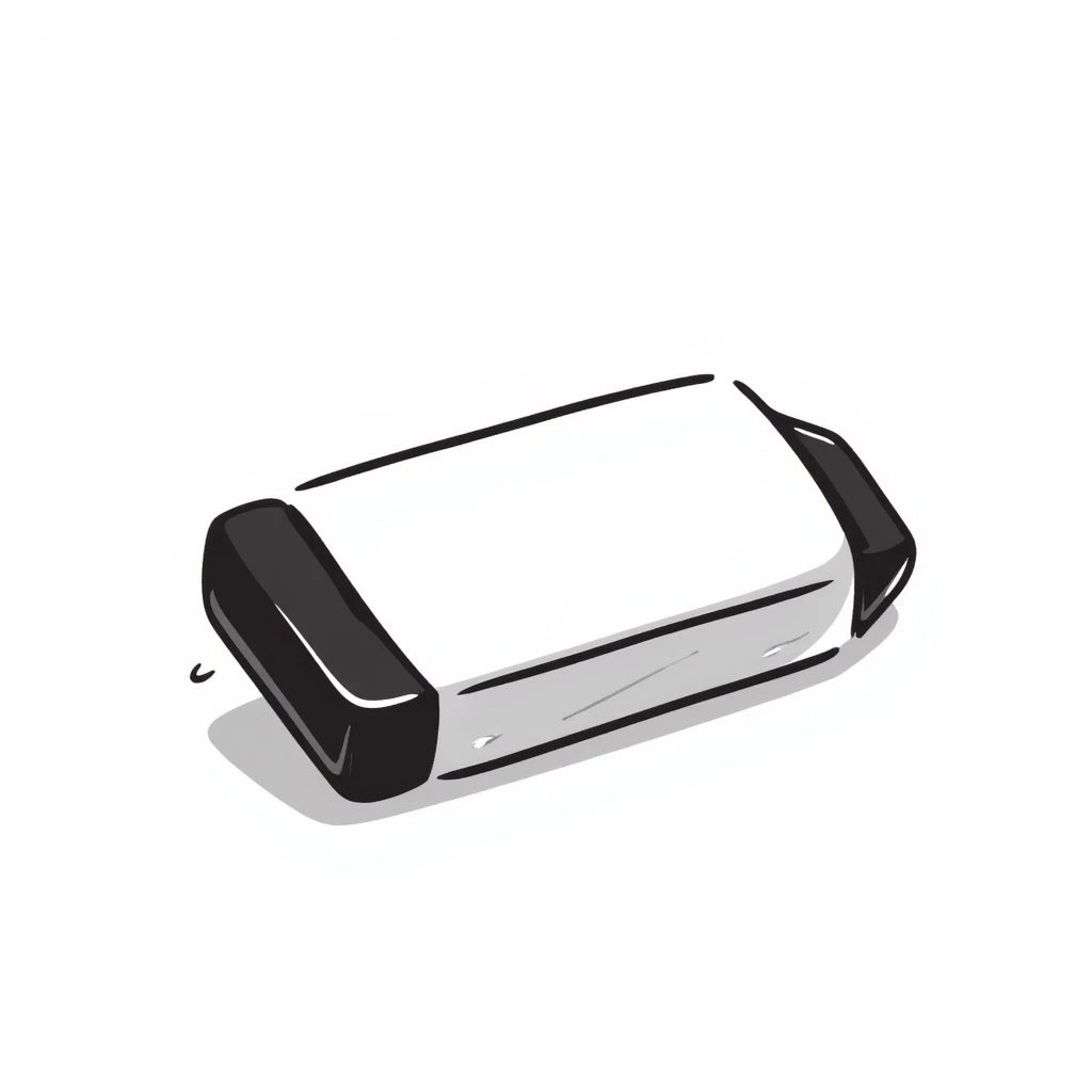 An eraser emoji