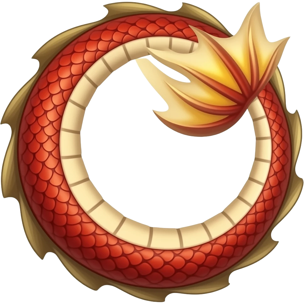 Dragon tail emoji