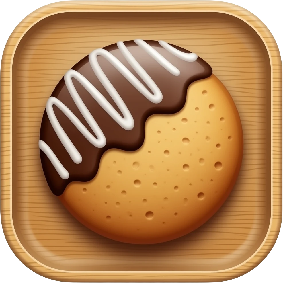 Gingerbread cookie in tray emoji