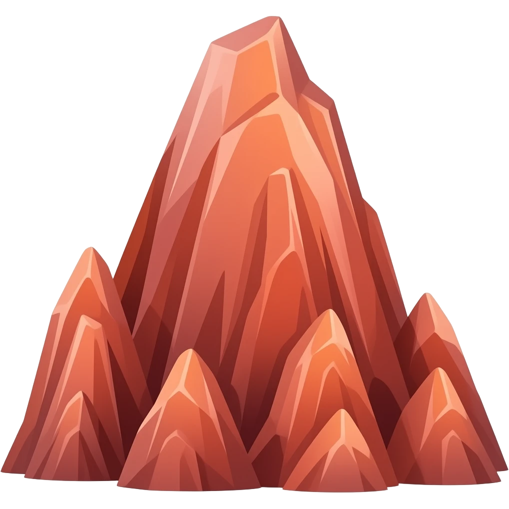 Red stalagmite emoji