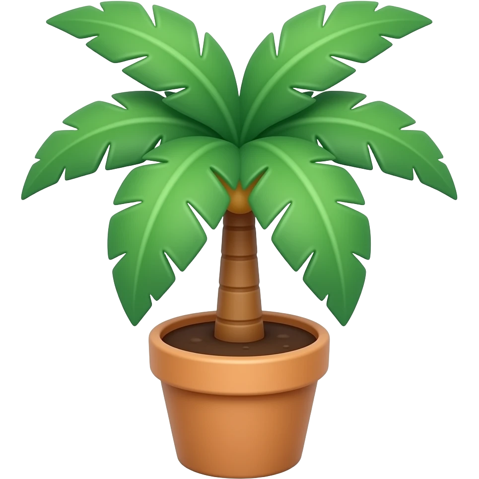 palm tree in pot emoji