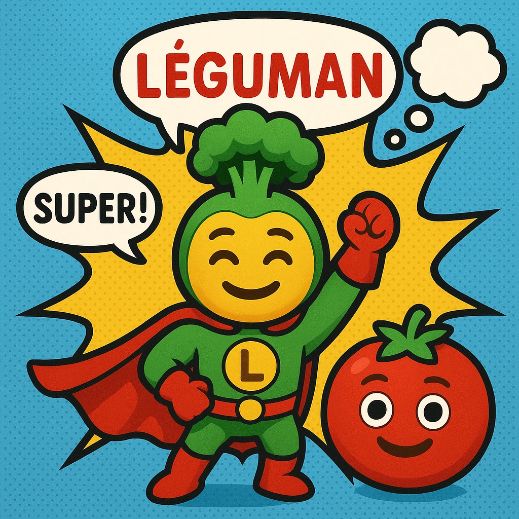 LÉGUMAN ( émission telechat tele français ) façons emoji  emoji