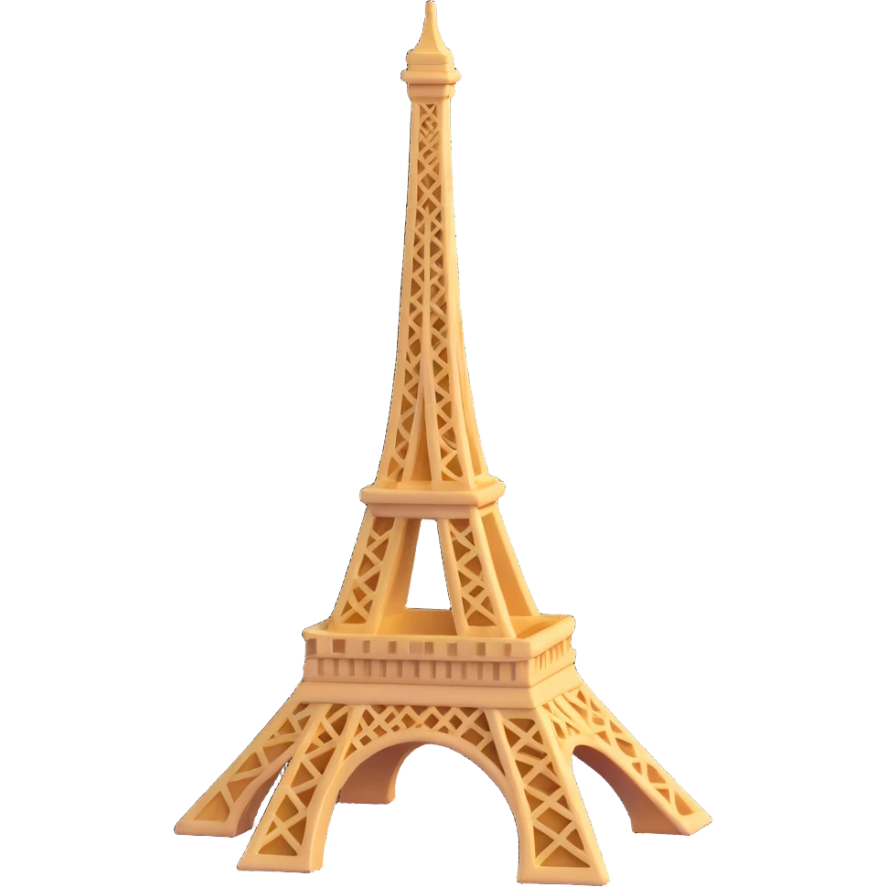 Eiffel Tower as a 3D emoji emoji