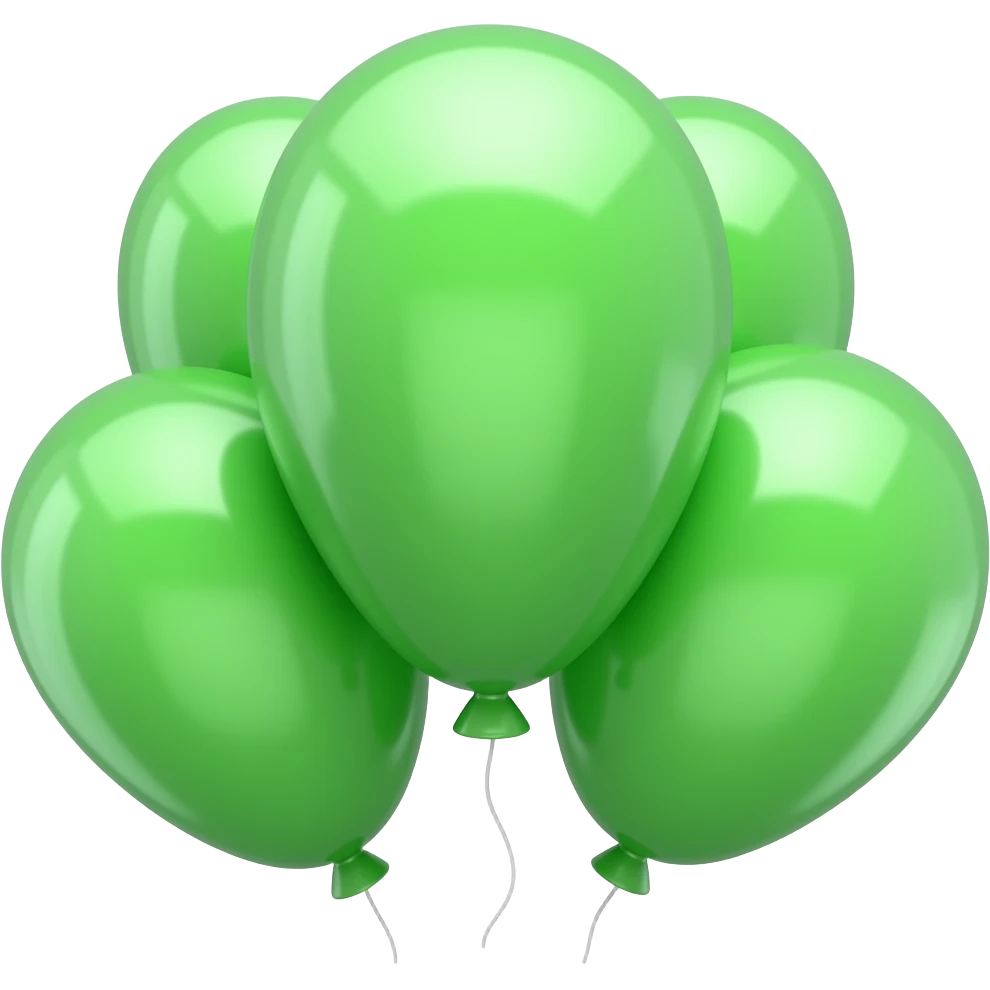 green ballons emoji