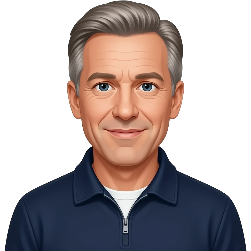 Jeffrey Epstein with the quarter zip emoji