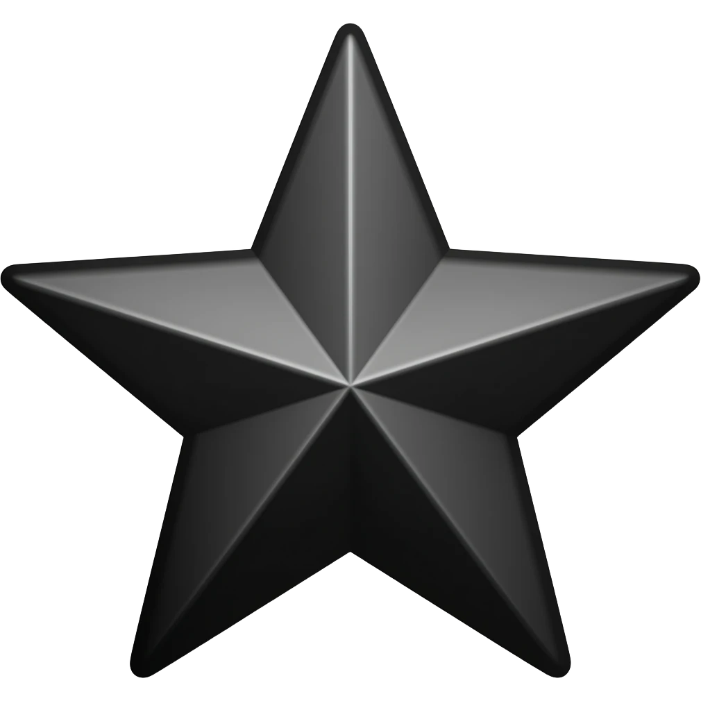 اريد إموجي الزهراء الخماسيه السوداء الموجوده في انمي بلاك كلوفر emoji