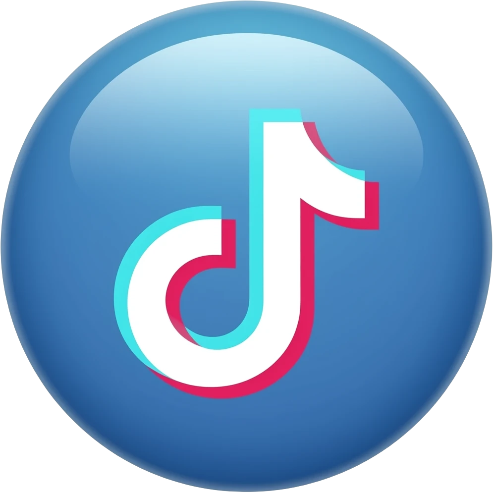 Blauer haken tiktok verifizierer emoji