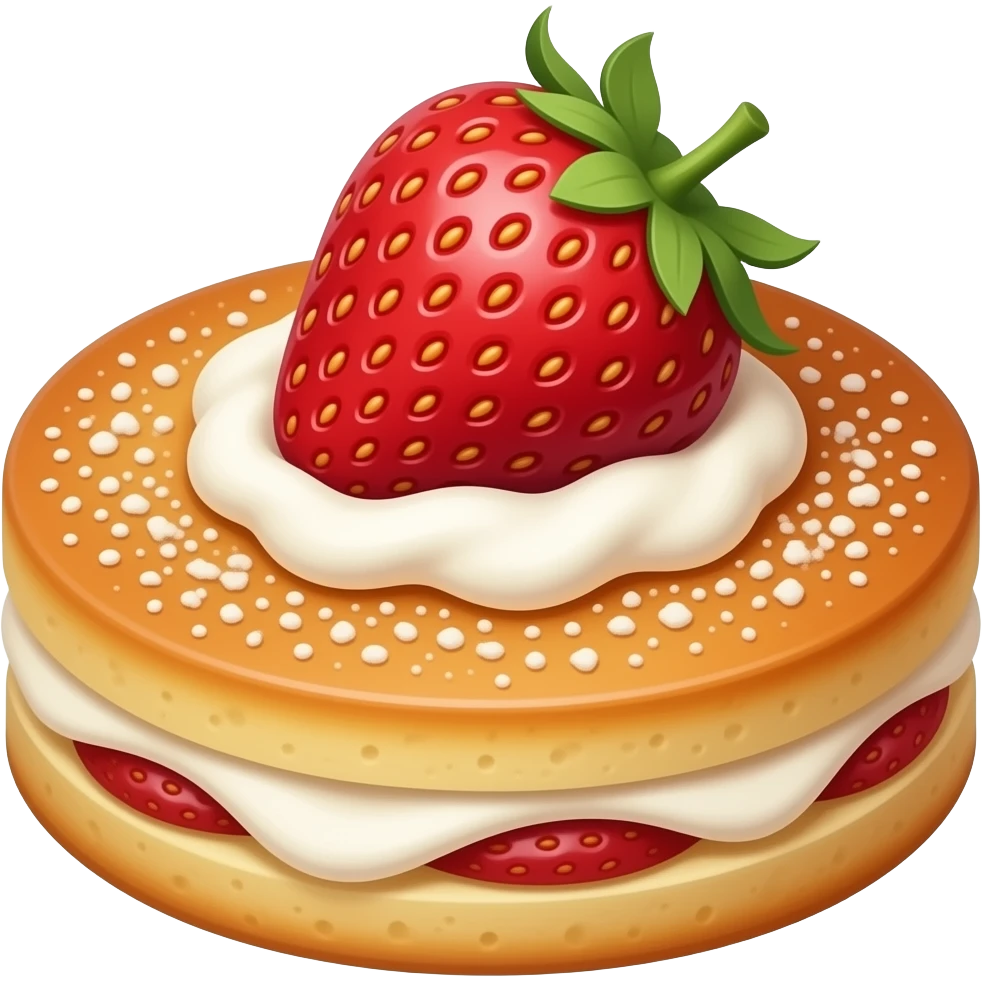 Strawberry Knafeh (Round) (Add strawberry on top) emoji