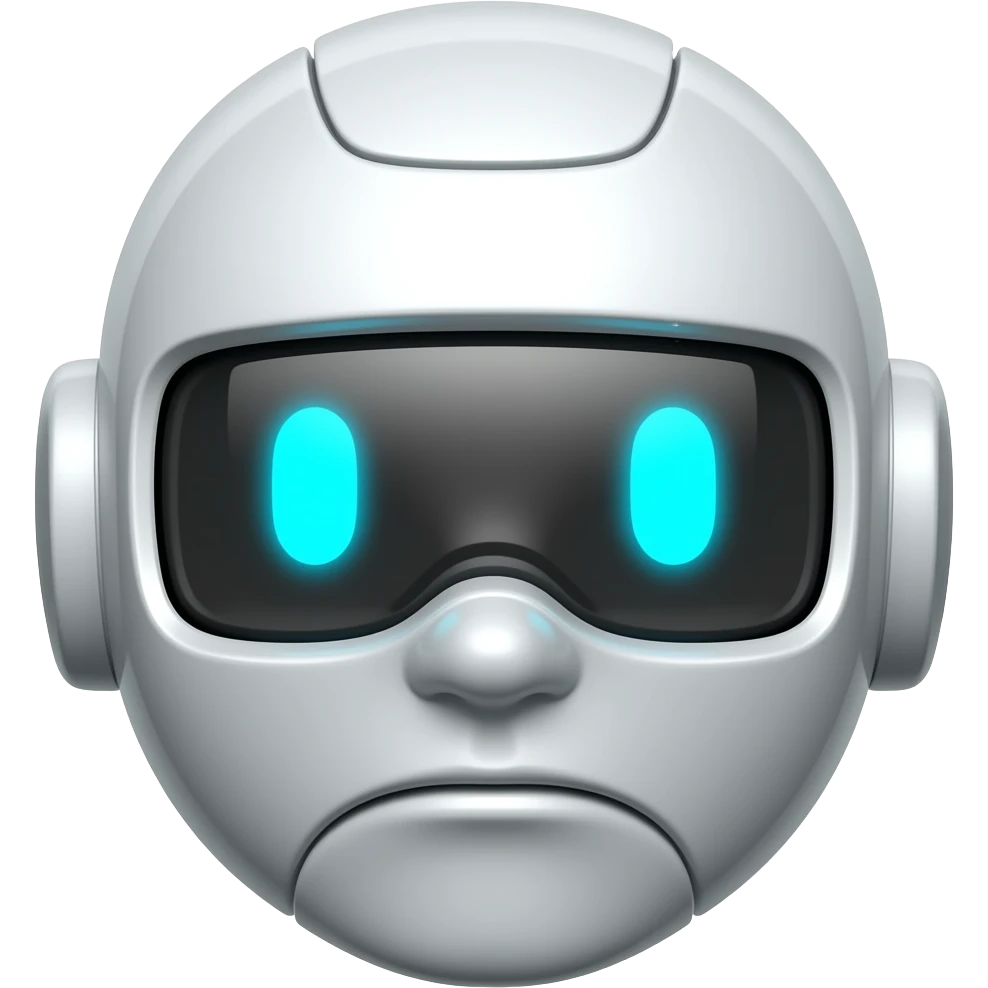 robot face emoji