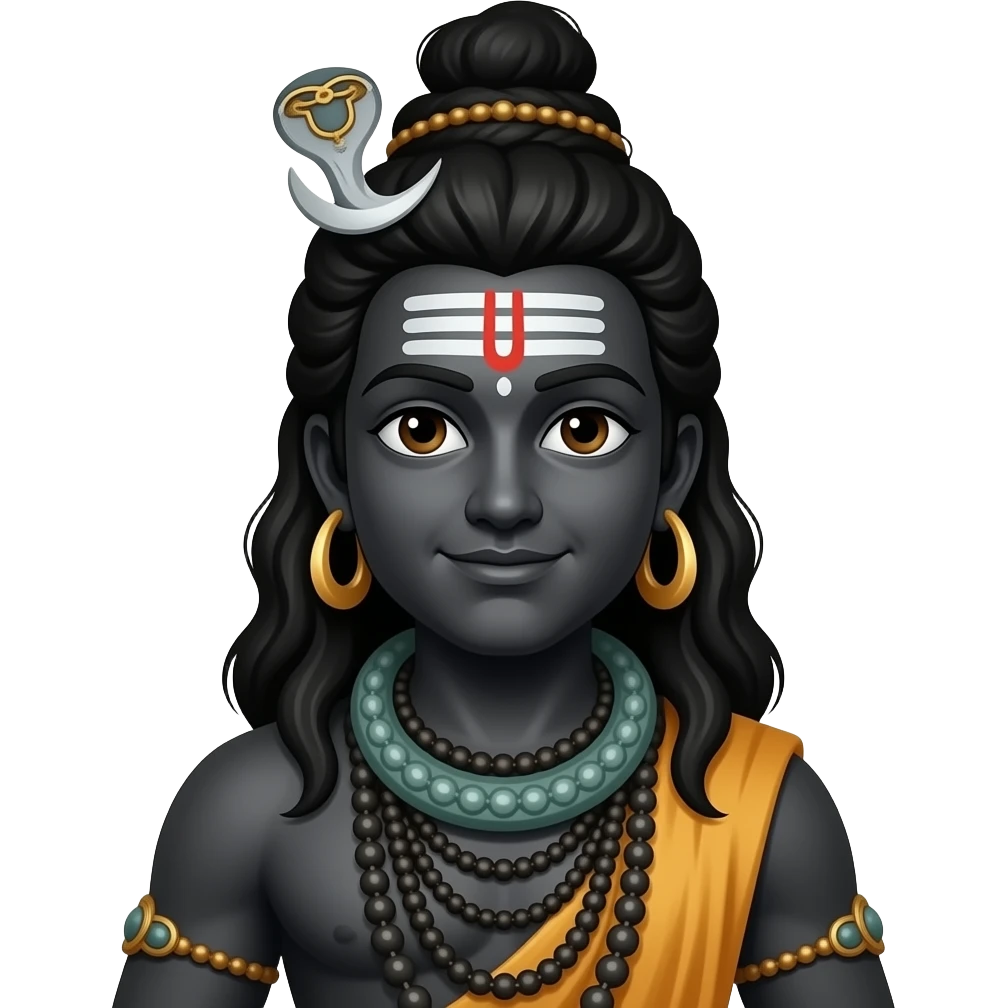 lord ram with black skintone emoji