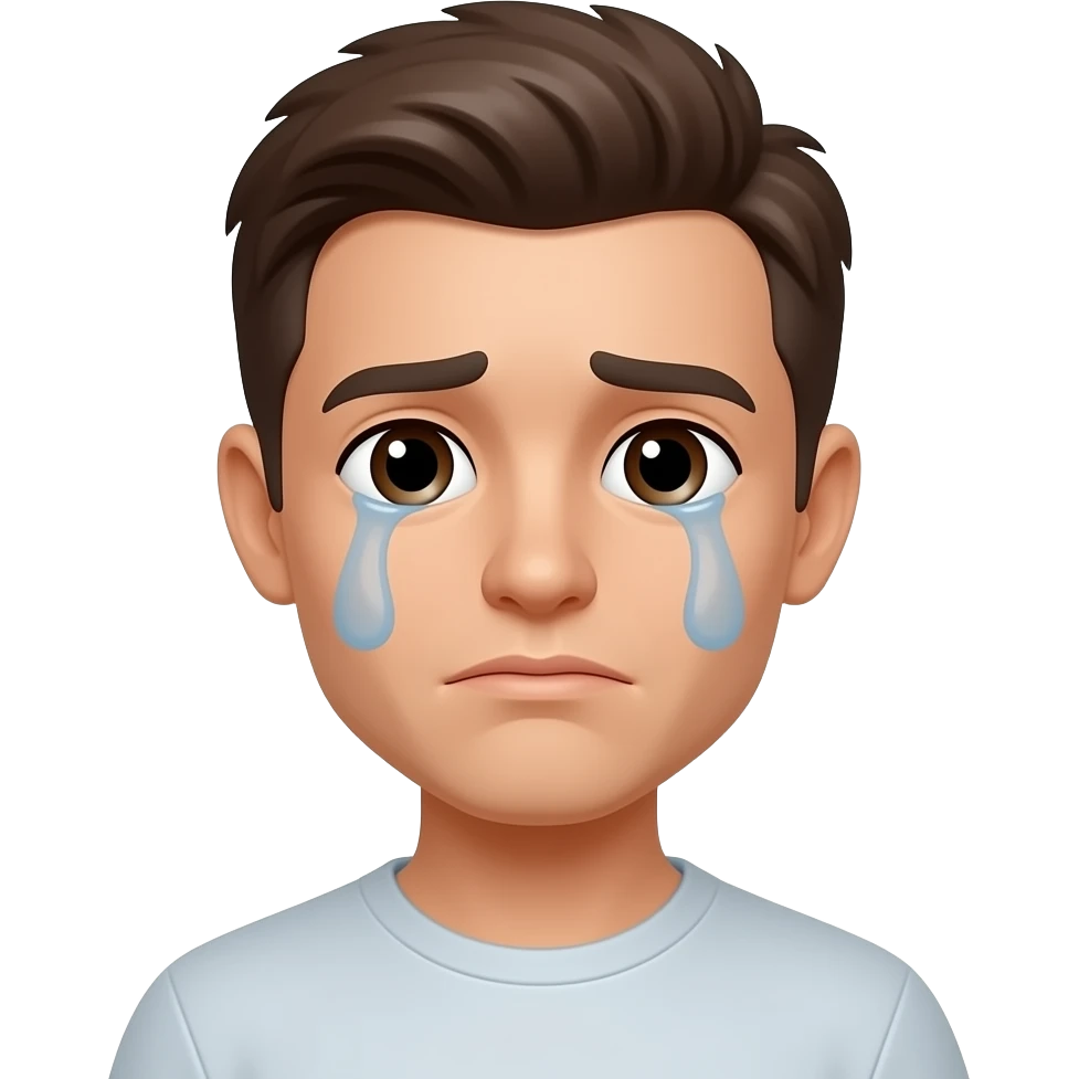 Emoje  a chorar  desfocado emoji