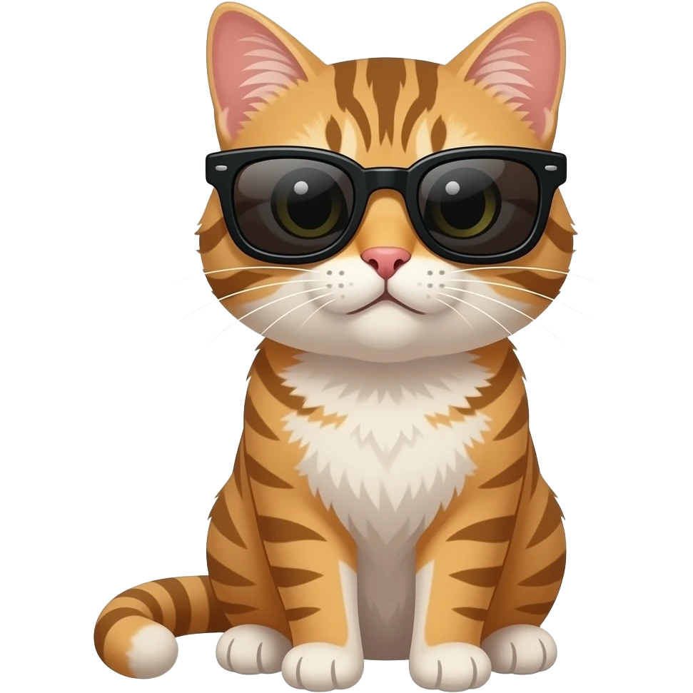 Cat wearing sunglasses emoji