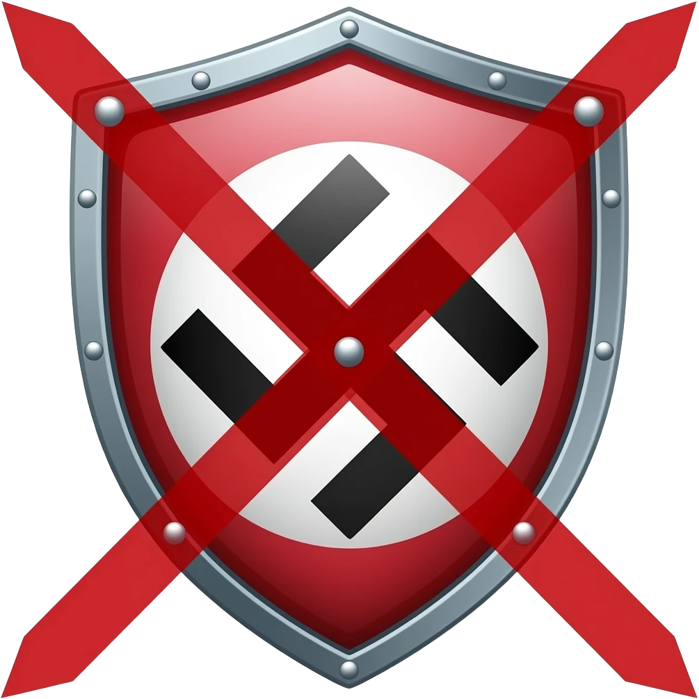 crea un emoji antiNAZISTA emoji