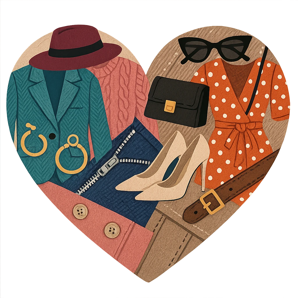 heart with a fashion theme emoji