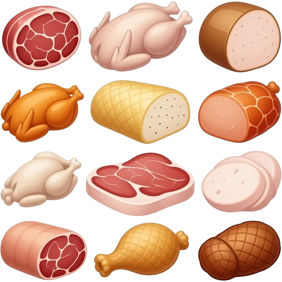 vector flat Meat & Poultry emoji