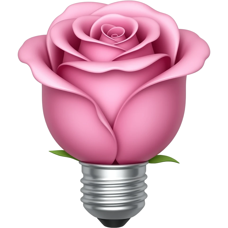 Aerolux rose design Light bulp emoji