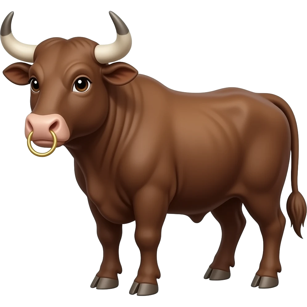 Nose ring bull emoji emoji