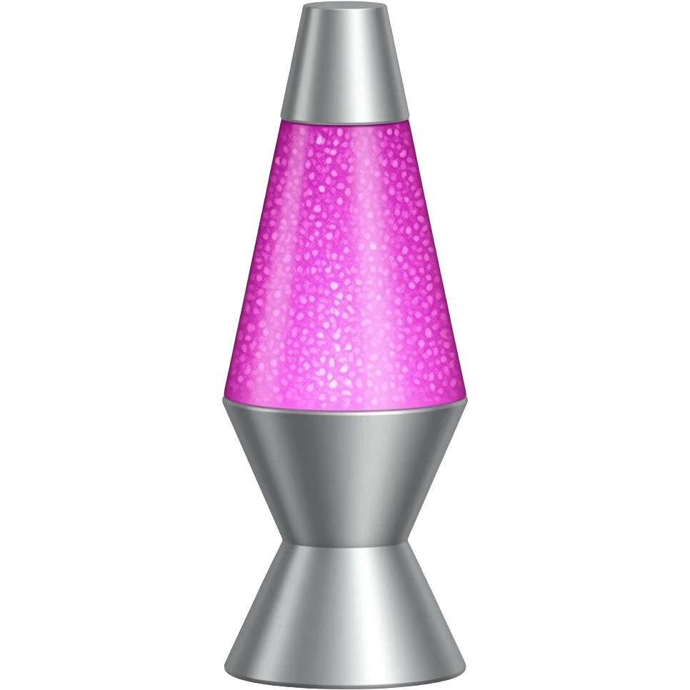 Pink glitter lava lamp emoji