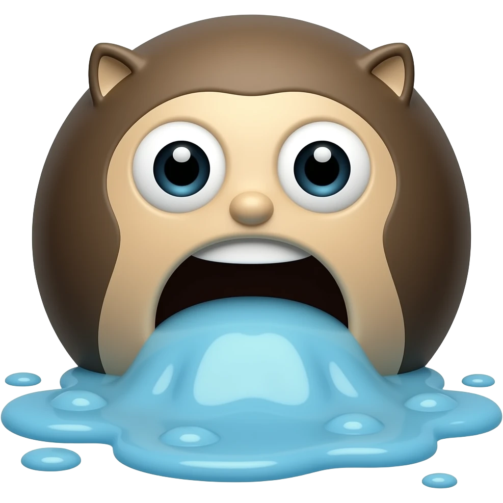 Github logo being vomited, use the actual logo emoji