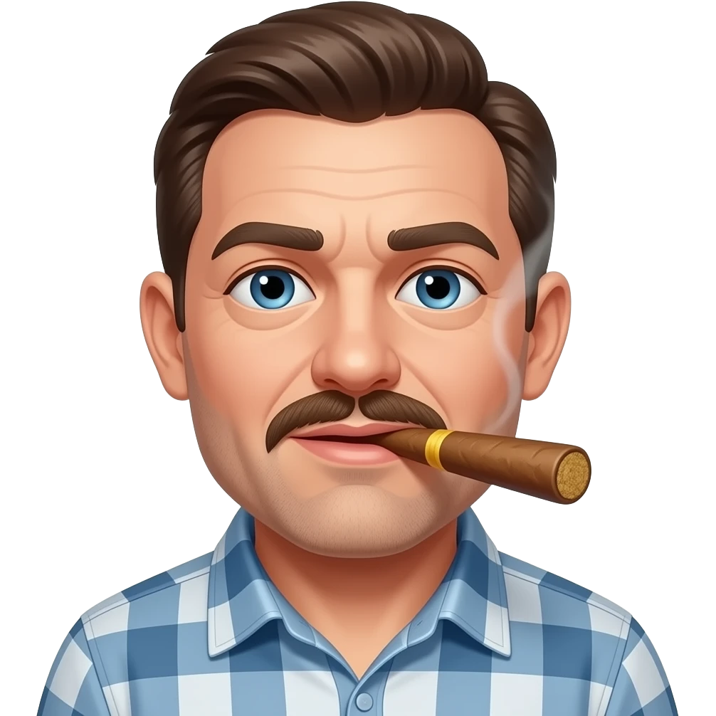 Stoned doobie smoking Cousin Jim emoji