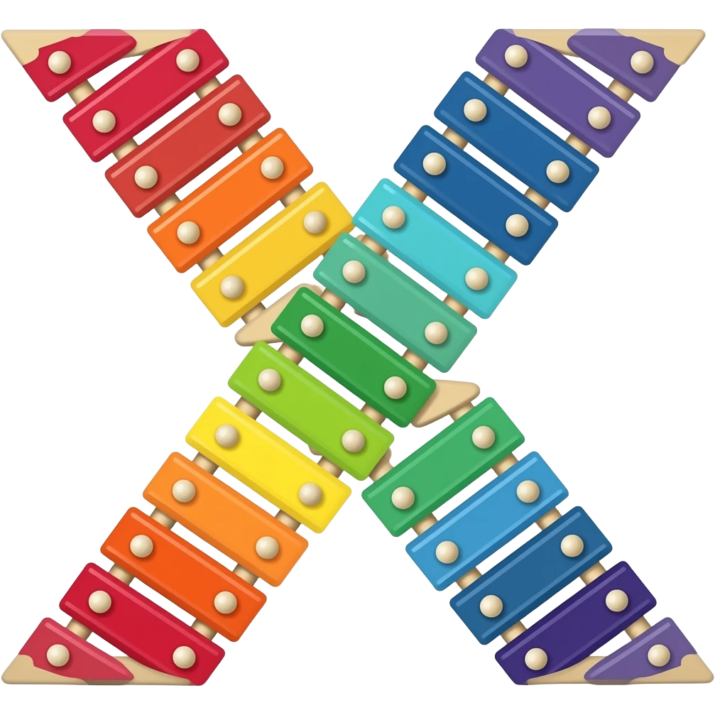 x is for xylophone emoji