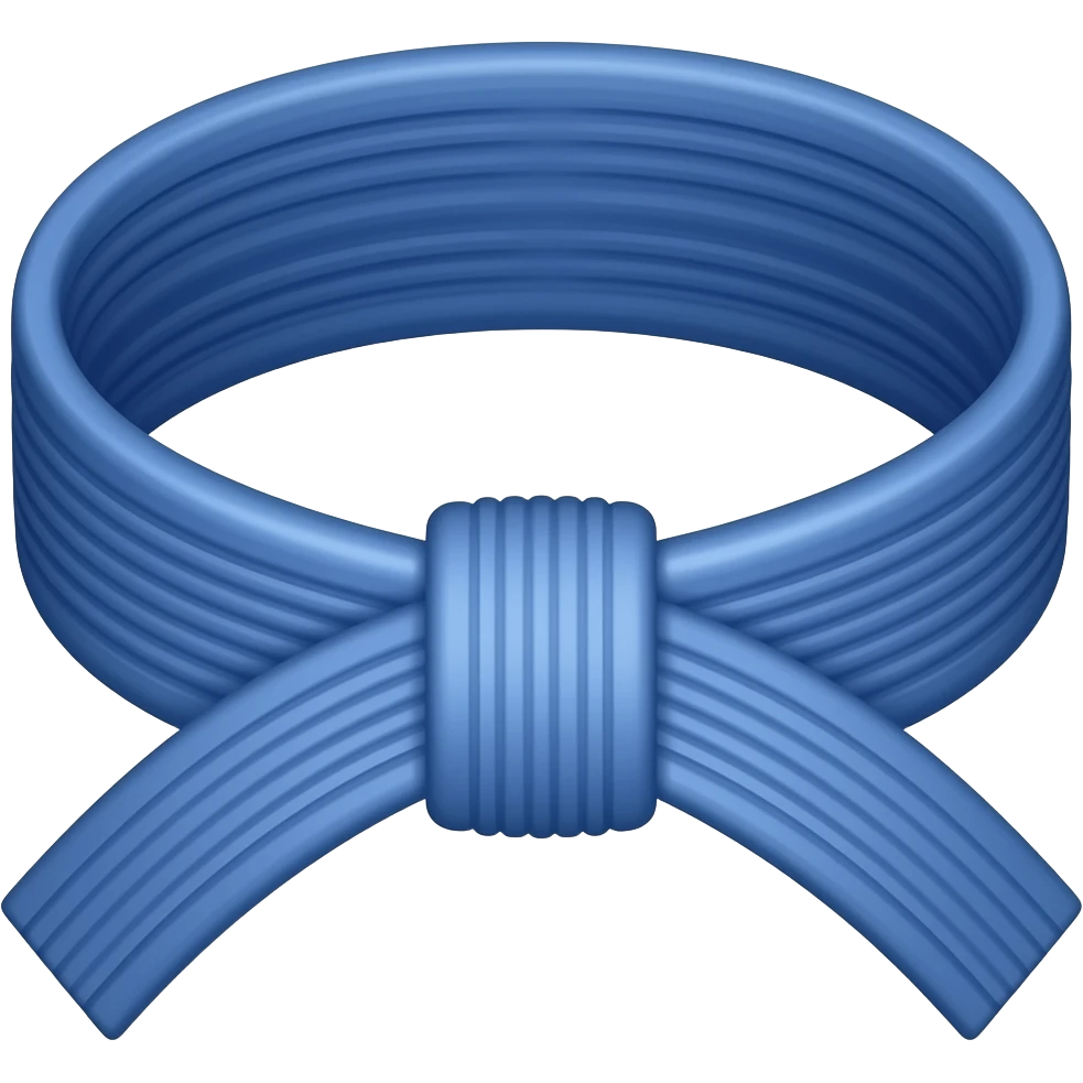 BLUE belt jiu jitsu  sem o avatar somente a faixa sozinha emoji