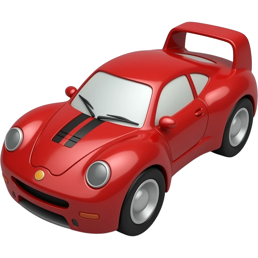 Toy race car emoji