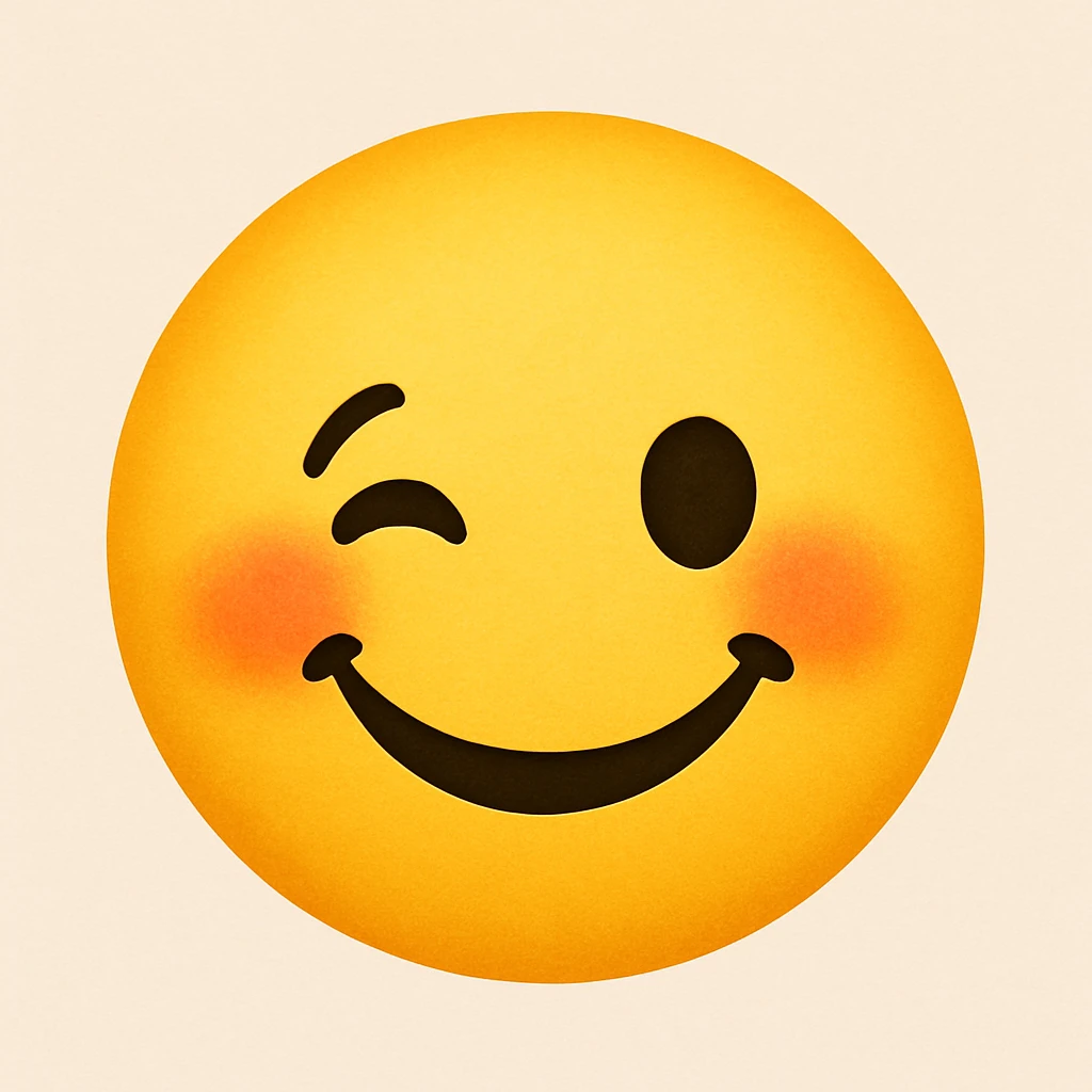 cute winking emoji emoji