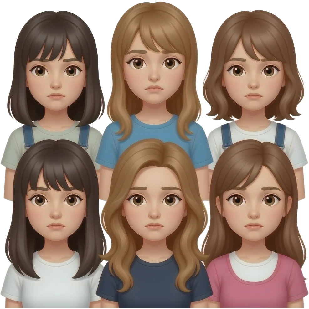 va boring girls emoji