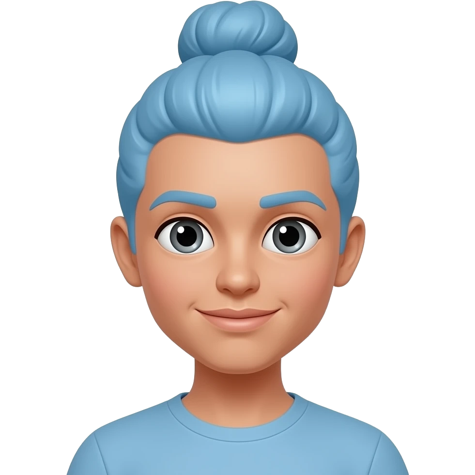 Moño celeste emoji
