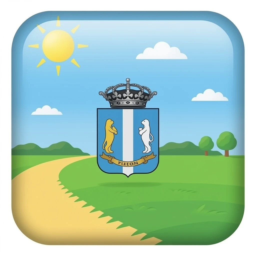 Crea una bandiera rettangolare con il logo della bandiera della puglia emoji