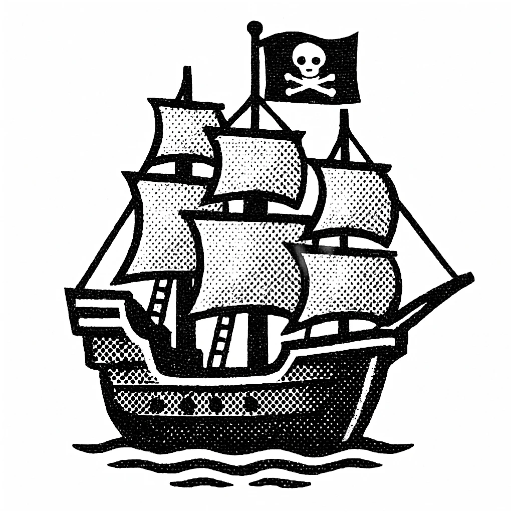 pirate ship emoji