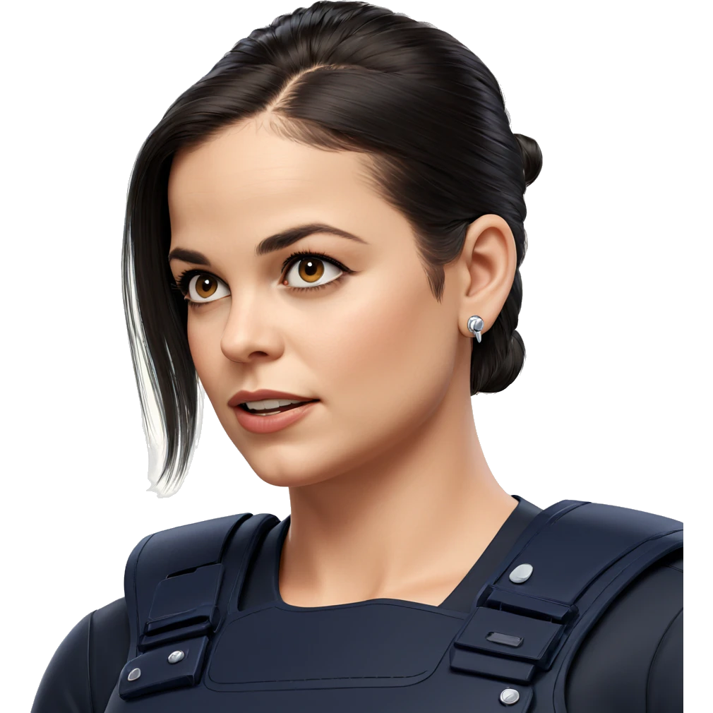 realistic policewoman with earrings emoji