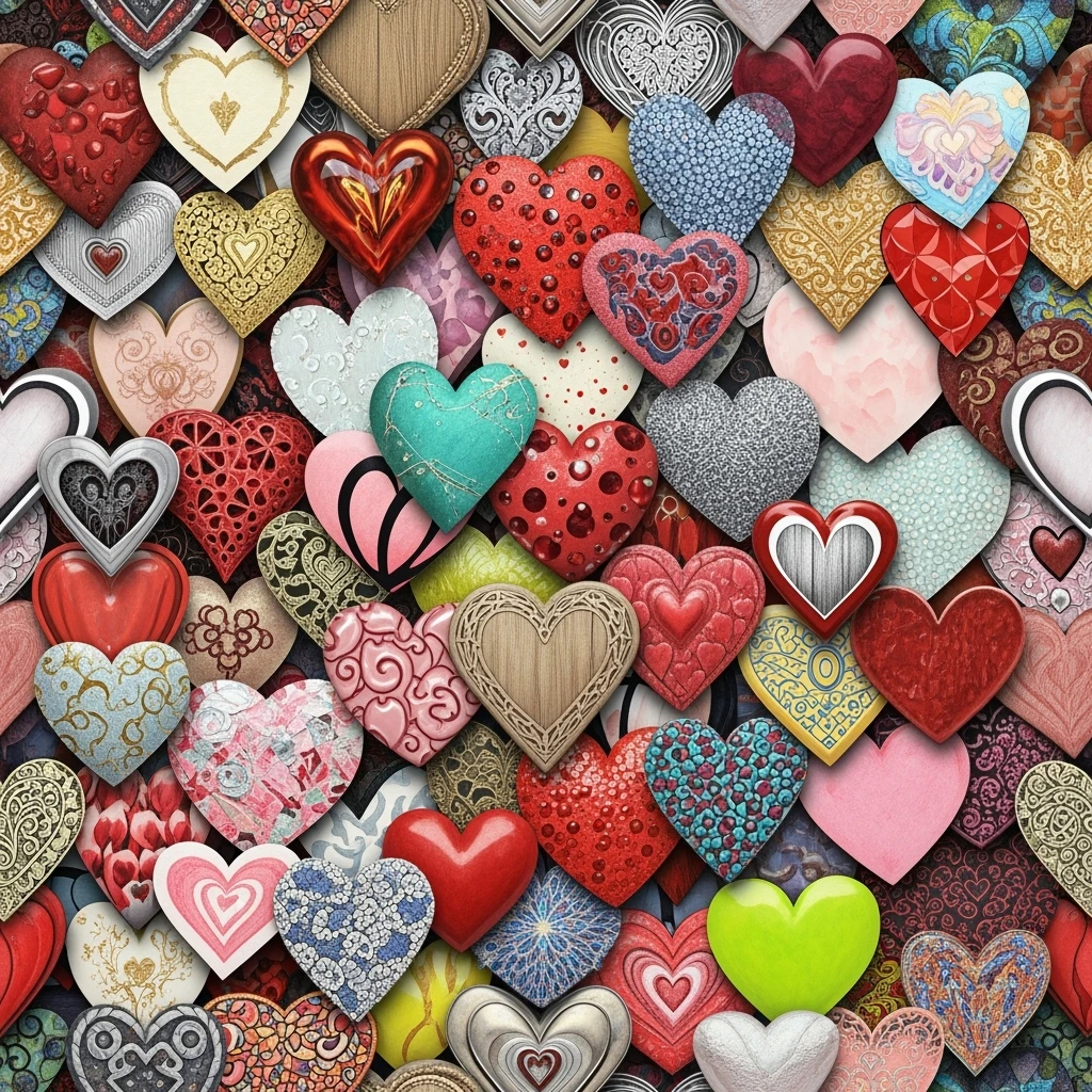 show more heart style emoji