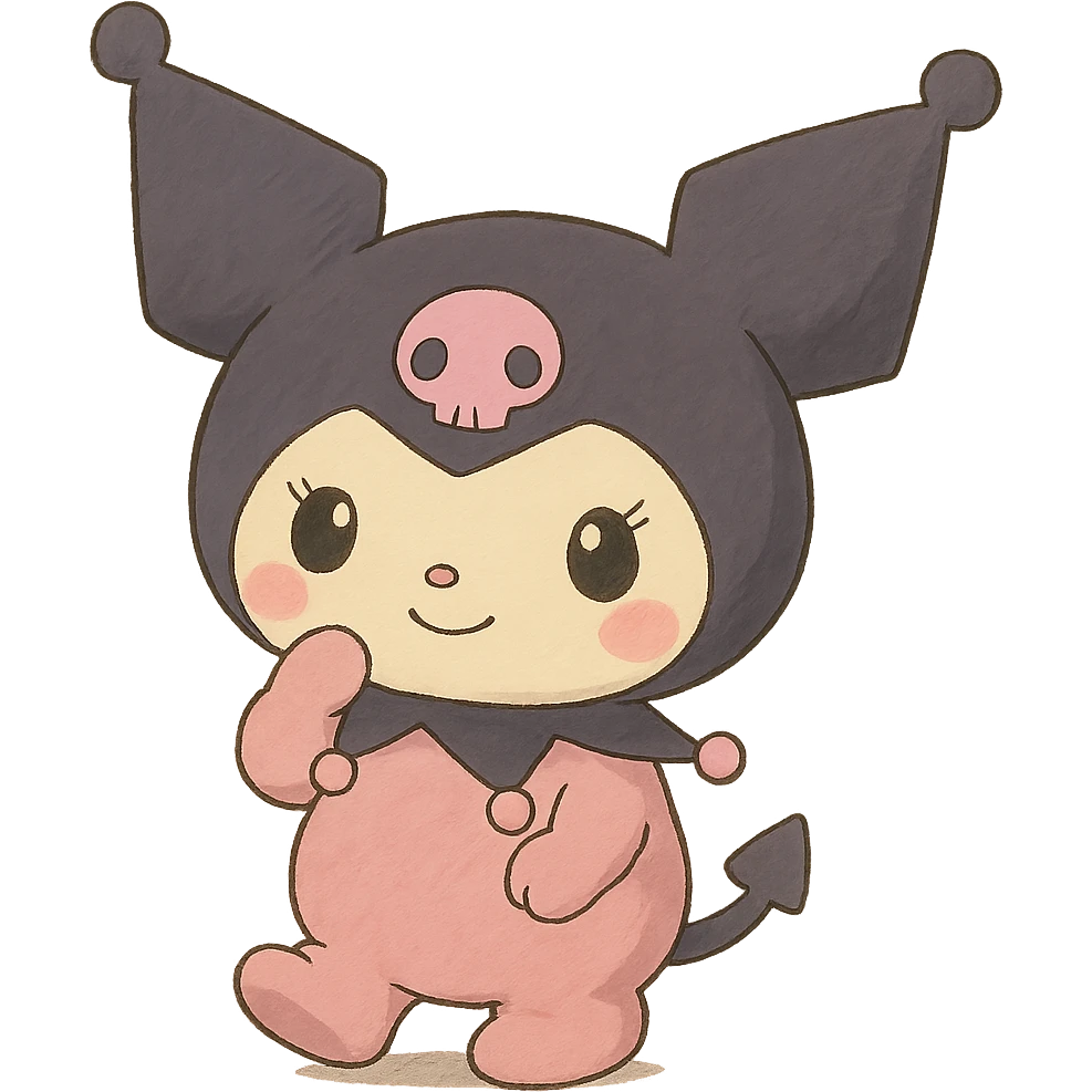 pink Kuromi emoji