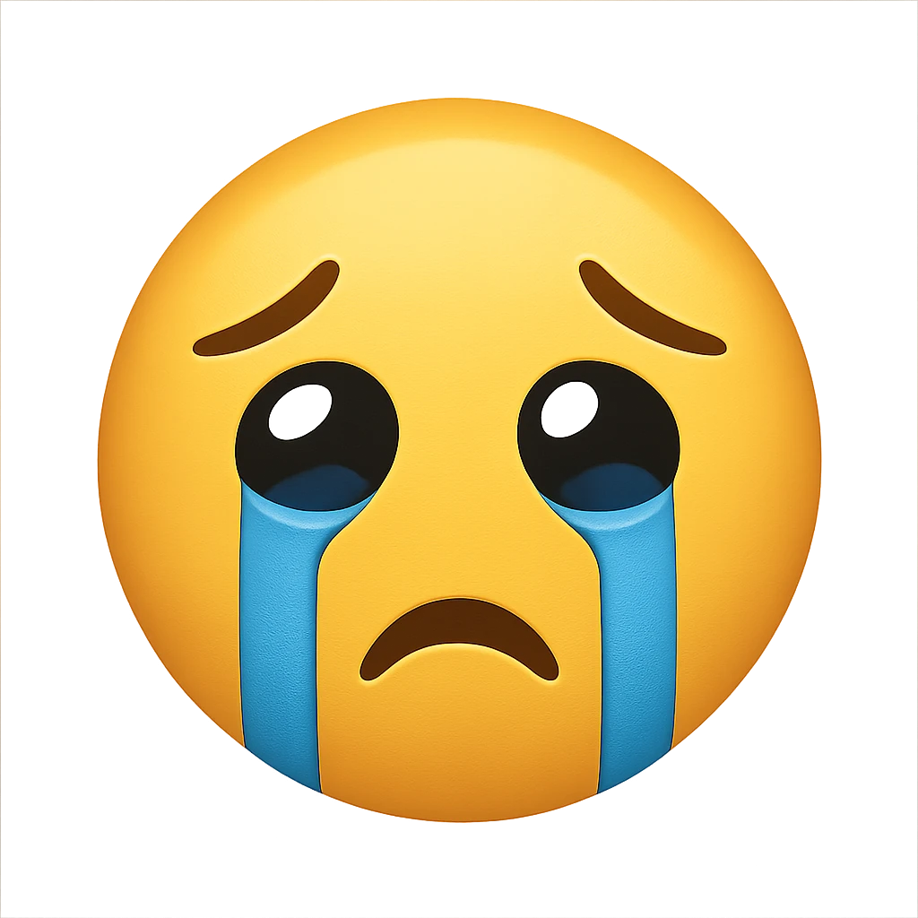 crying face emoji emoji