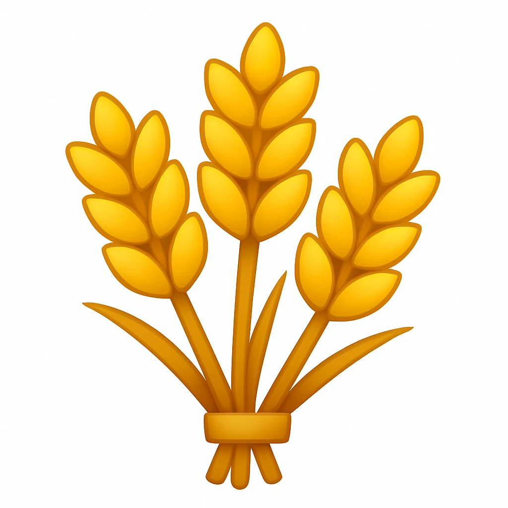 Сгенерируй мне эту пшеницу в стиле емодзи  emoji