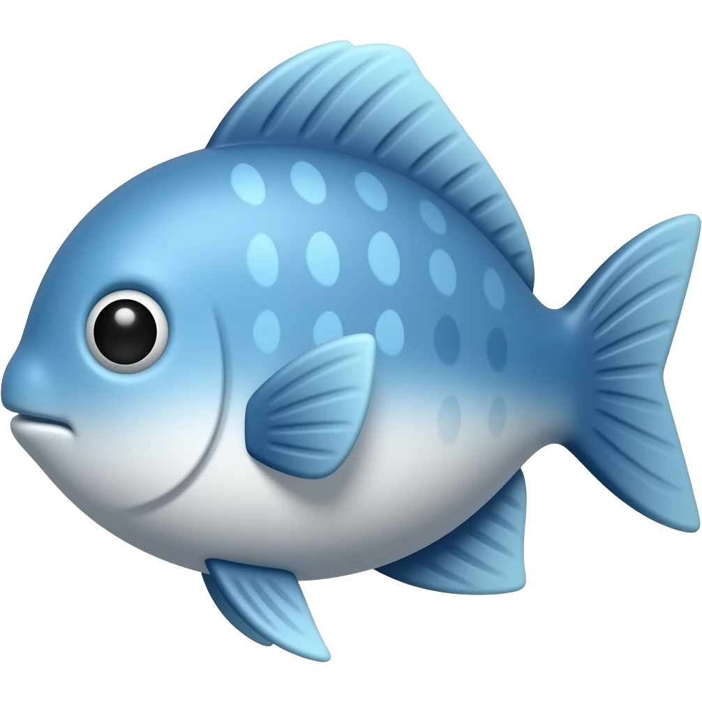 Square cute fish emoji