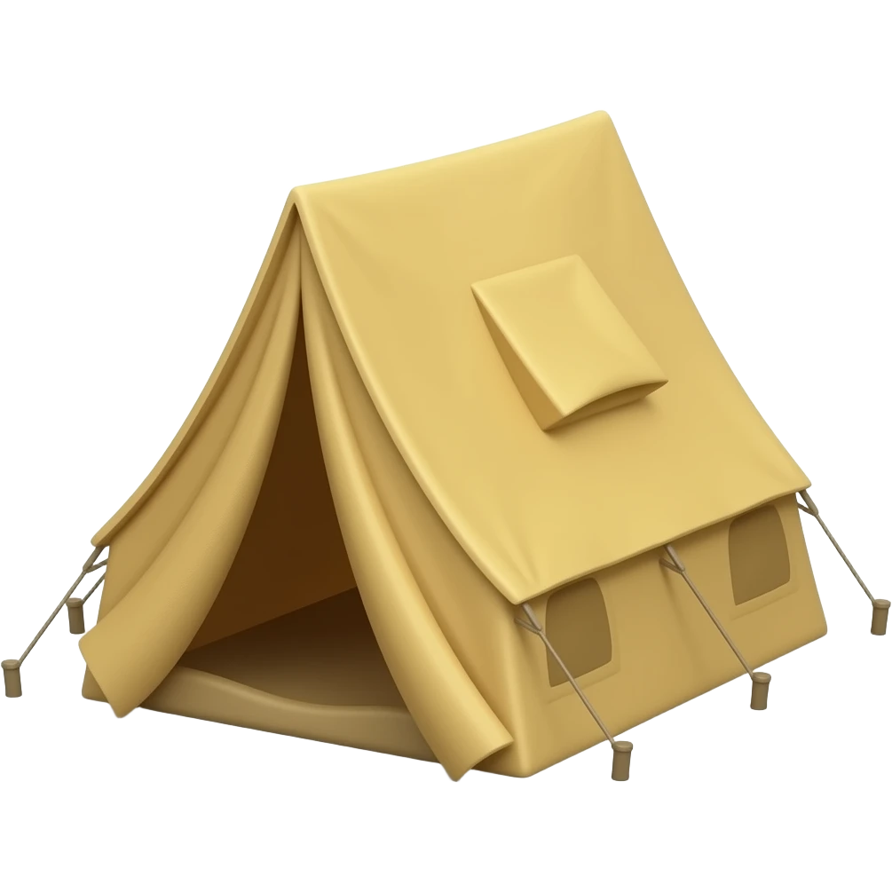 Draw a tent with nothing inside emoji
