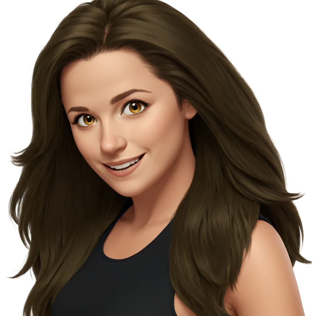 smiling girl with long hair emoji