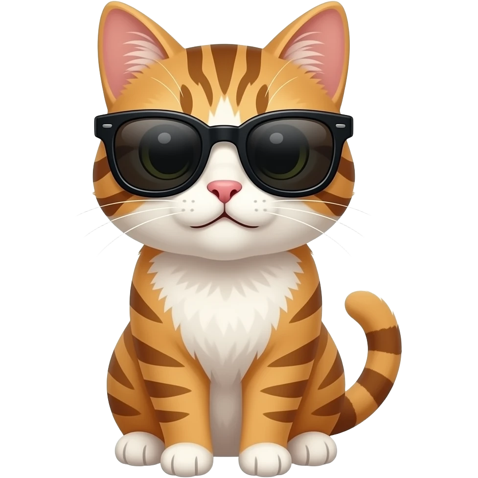 Cat wearing sunglasses emoji