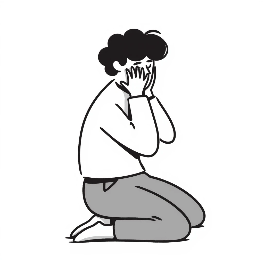 Naked man on knee emoji
