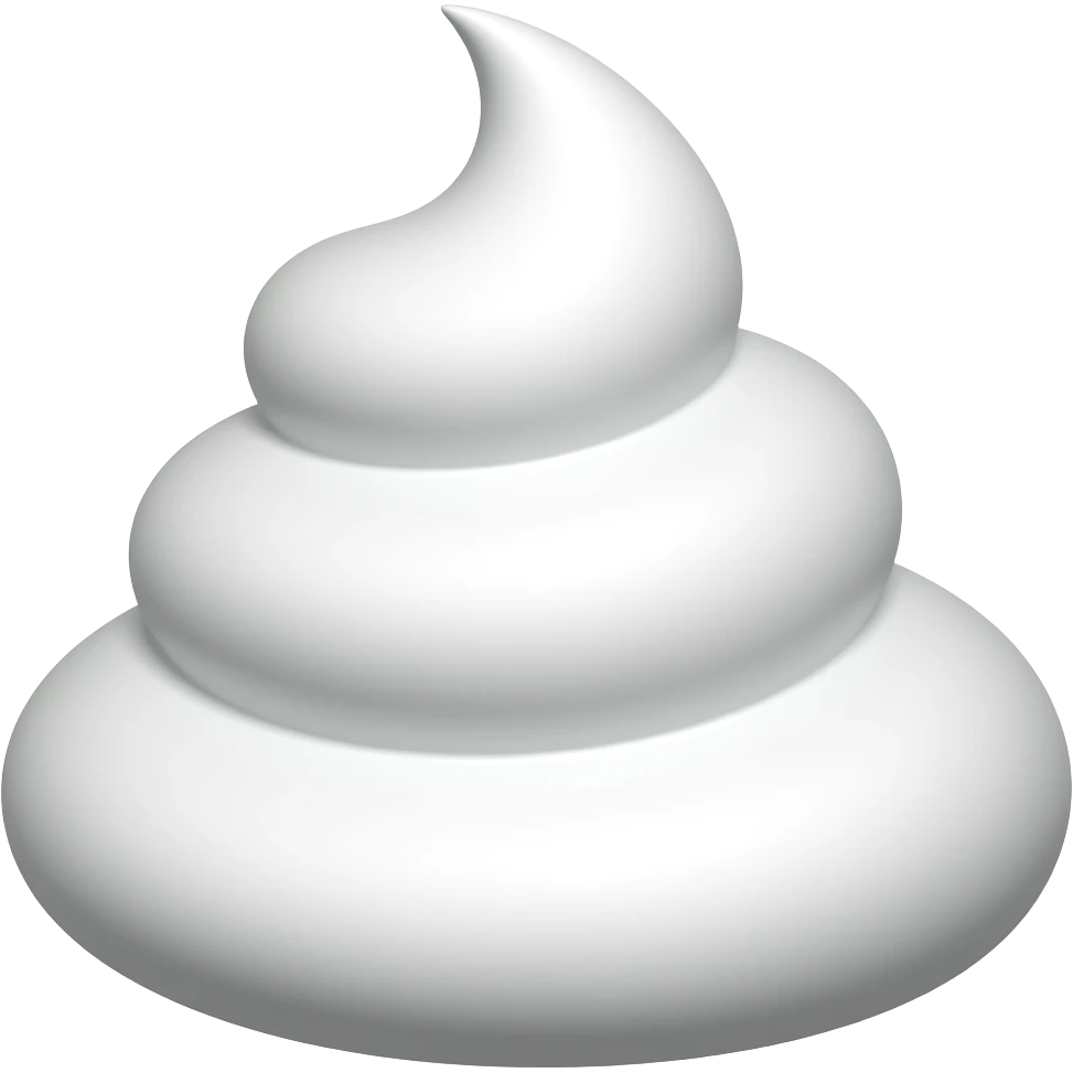 White poop emoji emoji