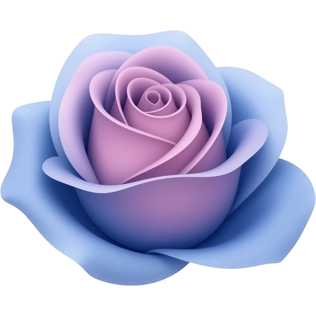 rosa cosi 🌹 ma blu emoji