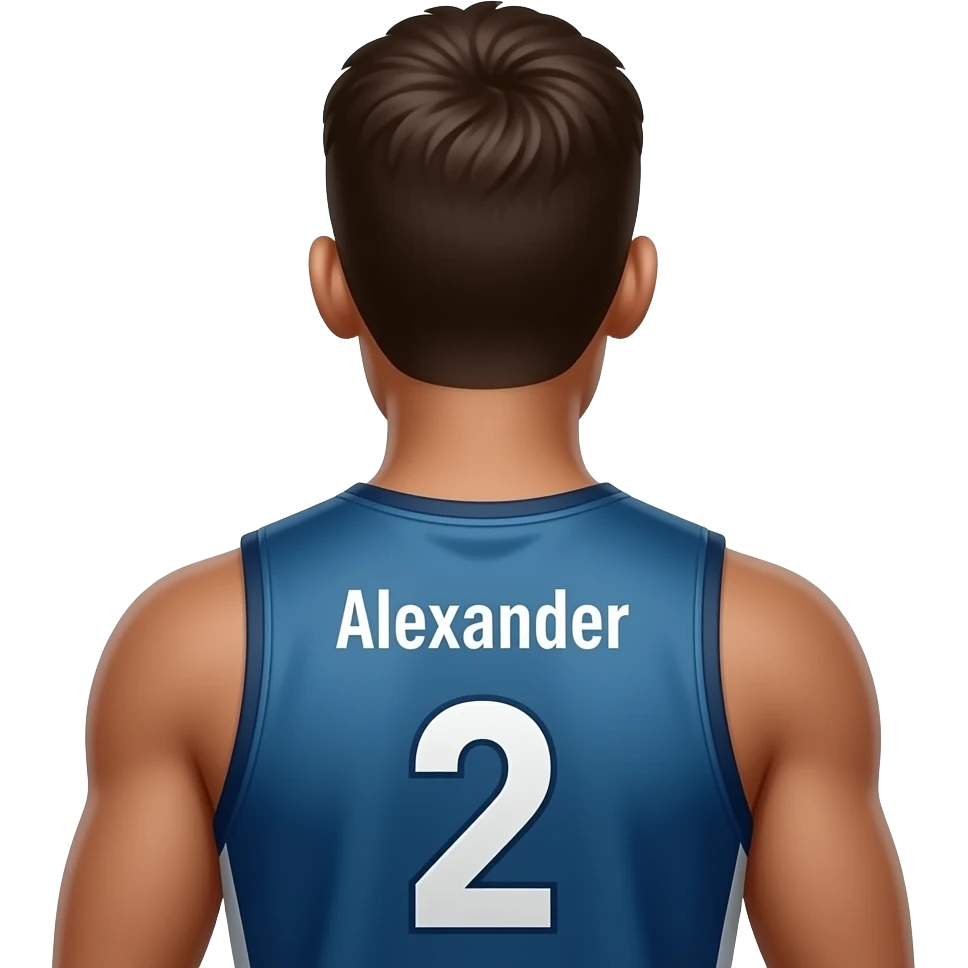 sga in his jersey saying alexander on the back with number 2 below it emoji