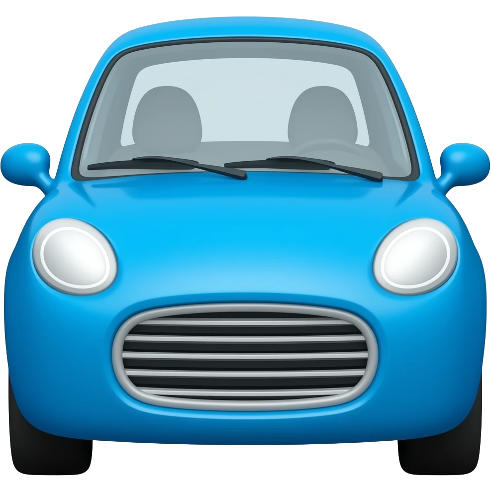 blue car emoji