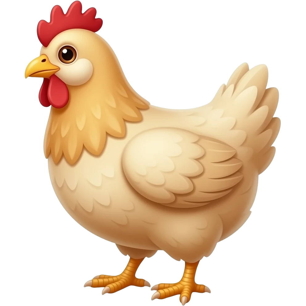 Cartoon hen emoji